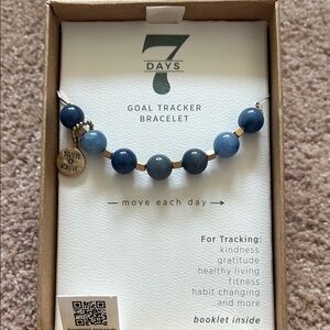 Demdaco Blue Goal Tracker Bracelet